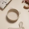 Food Grade Silicone Baby Feeding Bowl Cartoon Panda Infant Non-Slip Tableware For Toddler Dining Dishes BPA Free Baby Stuff 4