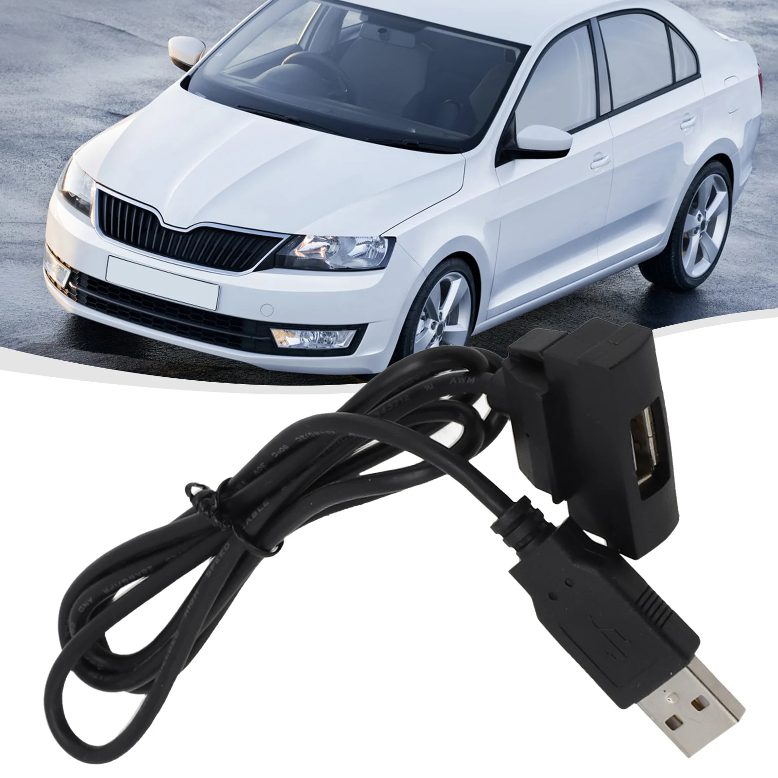 

1pc Car USB Interface Adapter Audio 4Pin Plastic Connector For Golf For Skoda For Fabia For Octavia For Superb 2003-2008