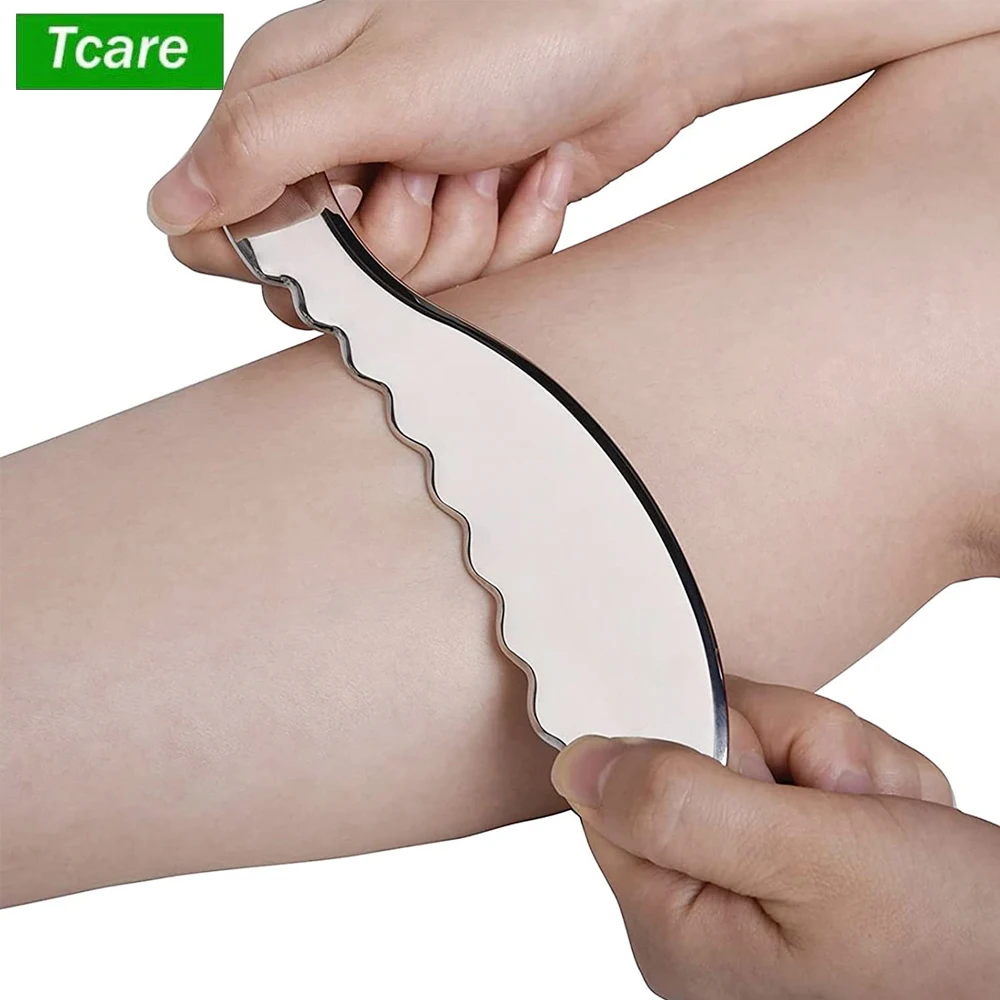 Tcare Muscle Scraper Tools,Soft Tissue Massage Scraping Tool, Meridian Dial Bar, Manual Acupuncture Pen, Facial Reflexology Tool