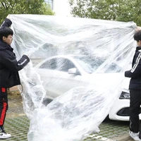 Transparent car cover Universal Car Cover Waterproof Dustproof Disposable Car Covers Size M XL Transparent Plastic