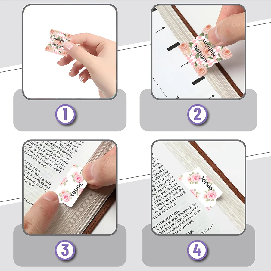 Spanish Bible Tabs: 75 Easy-to-Apply Large Print Index & Blank Labels