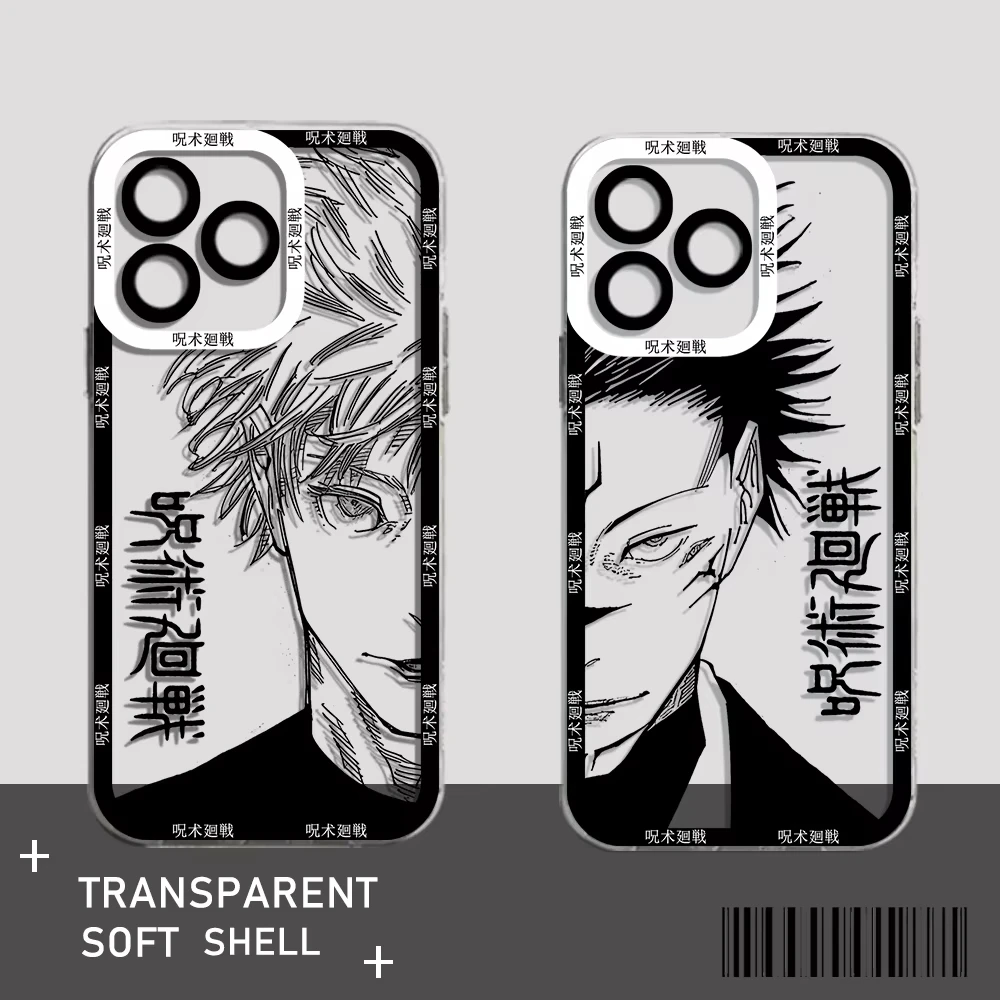 Anime Jujutsu Kaisen Clear Soft TPU Phone Case