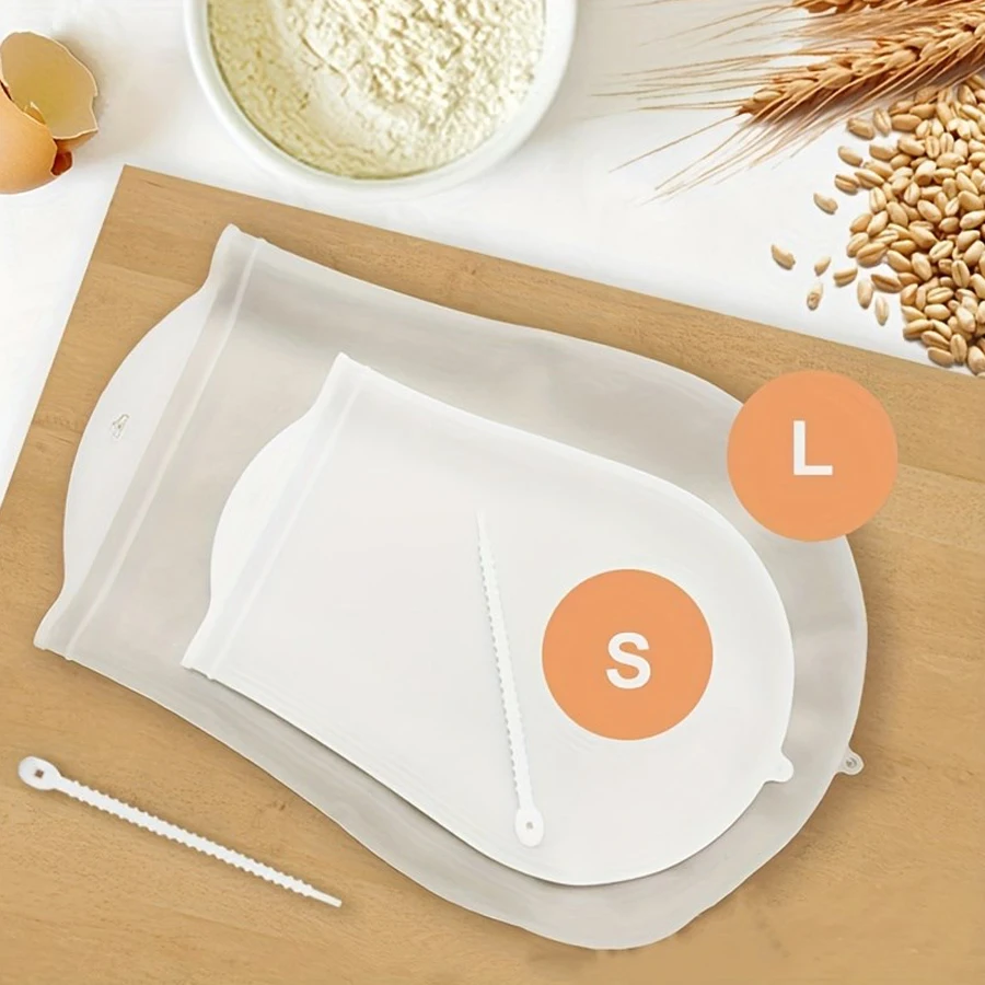 1PC Kitchen Silicone Kneading Bag Dough Stirring Bag DIY Bread Pizza Baked Kitchen Tool Suitable for Making Pizza,dough kneading bag