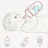 3In1 Safe and Practical Silicone Baby Bottle with Spoon Food Supplement Rice Cereal Bottle Squeeze Spoon Milk Feeding Bottle Cup 4