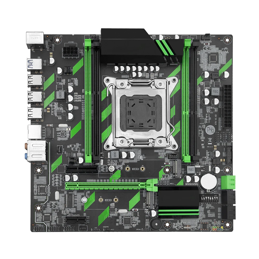 HUANANZHI-마더 보드, X79 ZD3, LGA2011, REG ECC RAM E5, C2/V1/V2CPU 지원