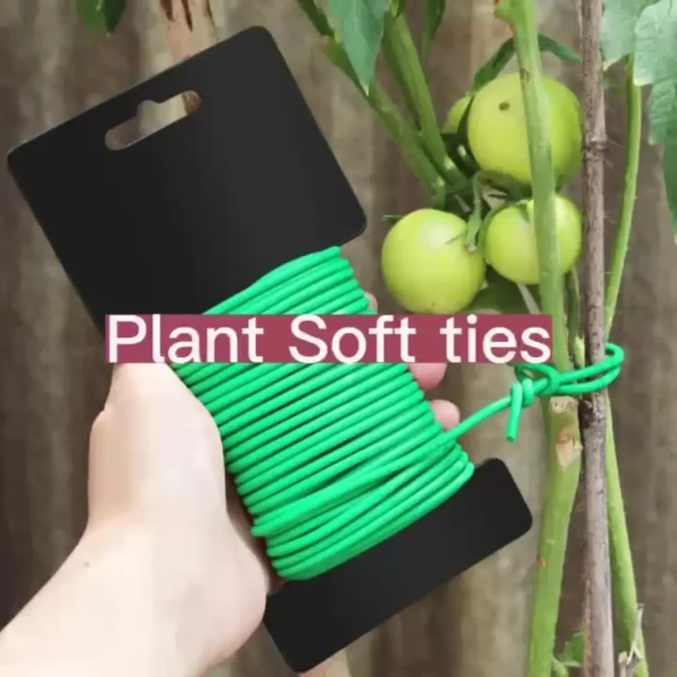 4 fascette per piante da giardino con cutter, piante rampicanti, cintura di supporto per fiori, accessori, 30 m