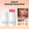 Matte Glitter Face Blusher Stick high gloss Cheek Eye Blush Highlighter Contour Stick Rouge Blush Stick cosmetics Female Makeup 2