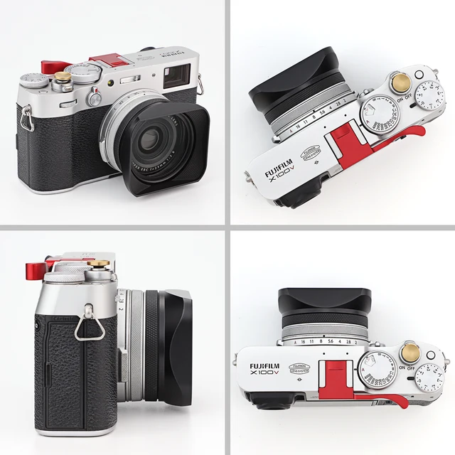 X100vi Accessories Haoge Square Etal Lens Hood For Fuji X100VI