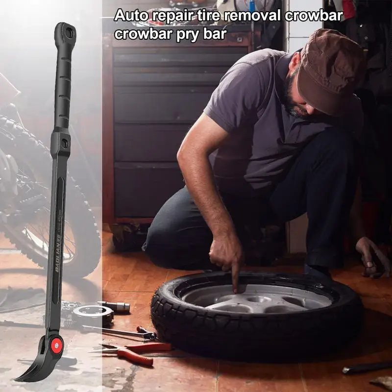 Auto Repair Crow Bar Forged Steel Pry Bar Nail For Easier Demolition Car Tire Repair Tool Nail Puller End For Car