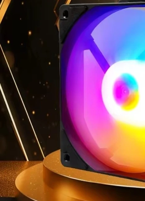 Manmu Fetival Pormotion 120mm Computer Fan Rainbow RGB/ High Cooling Performance Gaming PC Fan photo review