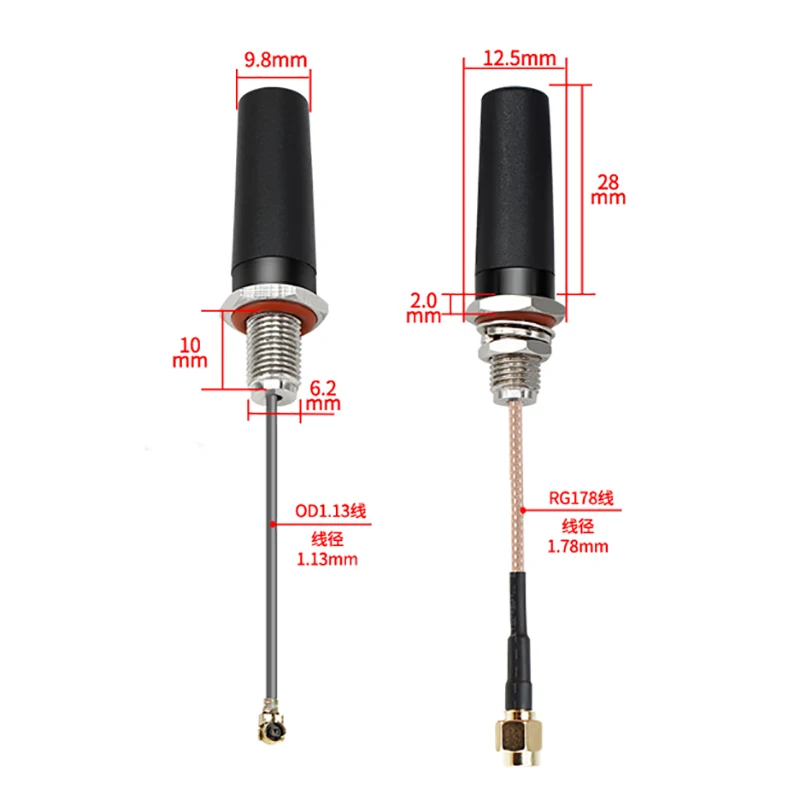 WIFI Antenna Zigbee 2.4G Bluetooth Wireless Module Card 3DBI Outdoor Waterproof 2400-2500MHz DTU Signal Booster