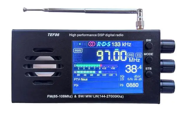 Récepteur Radio Portable Toutes Bandes TEF6686 FM/MW/ondes Courtes HF
