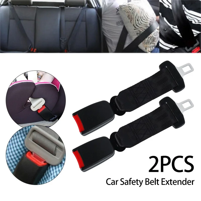 Universal Car Seat Belt Extender 23CM 2pcs Seat Belt Extension