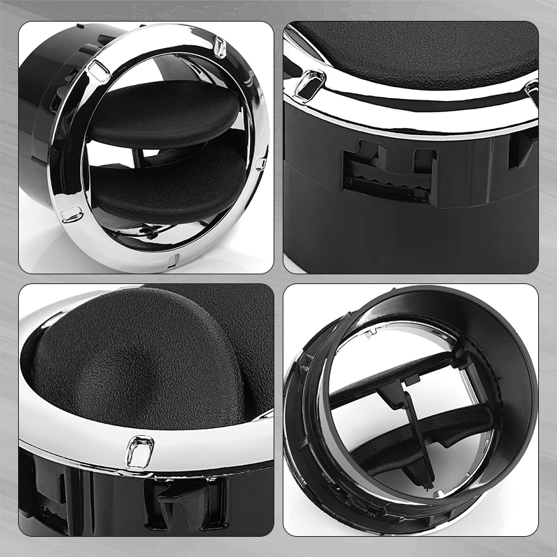 블랙/실버 자동 에어컨 벤트 그릴 커버 8200212480 르노 더스터 마스터 다치아 로건 산데로 오펠 8200464605 용