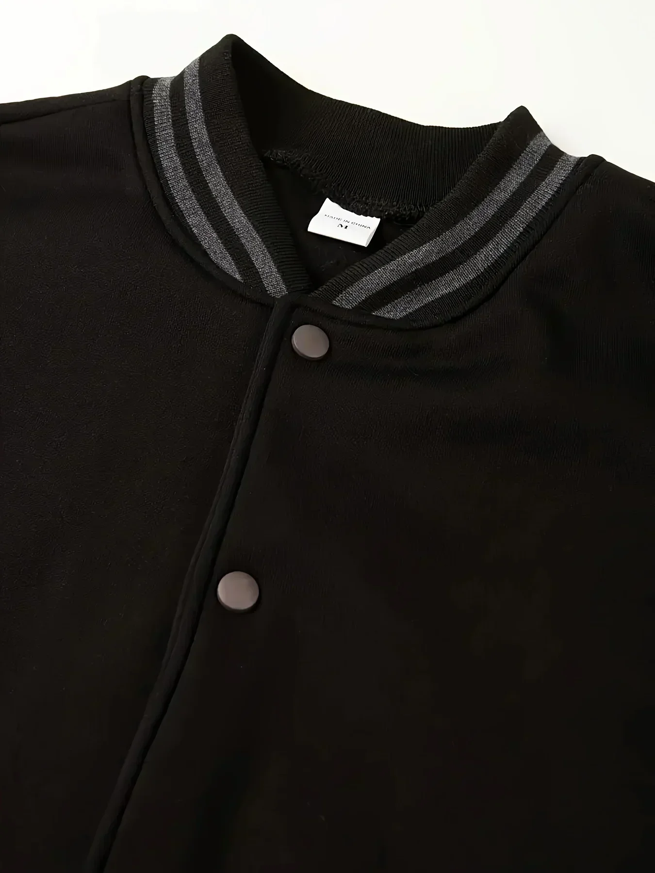 Baseball jersey fashion autumn/winter neutral patch youth preppy ribbed sleeve short men's and women's jacket trend