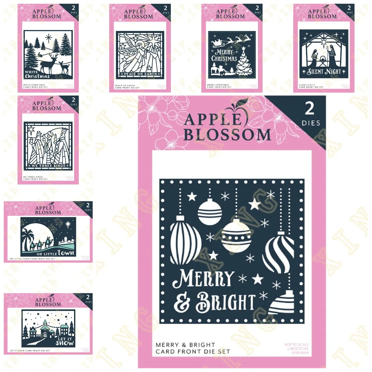 

2023 New Hot Selling Merry Christmas Card Front Deer Metal Cutting Dies Scrapbook Diary Decoration Stencil Embossing Template