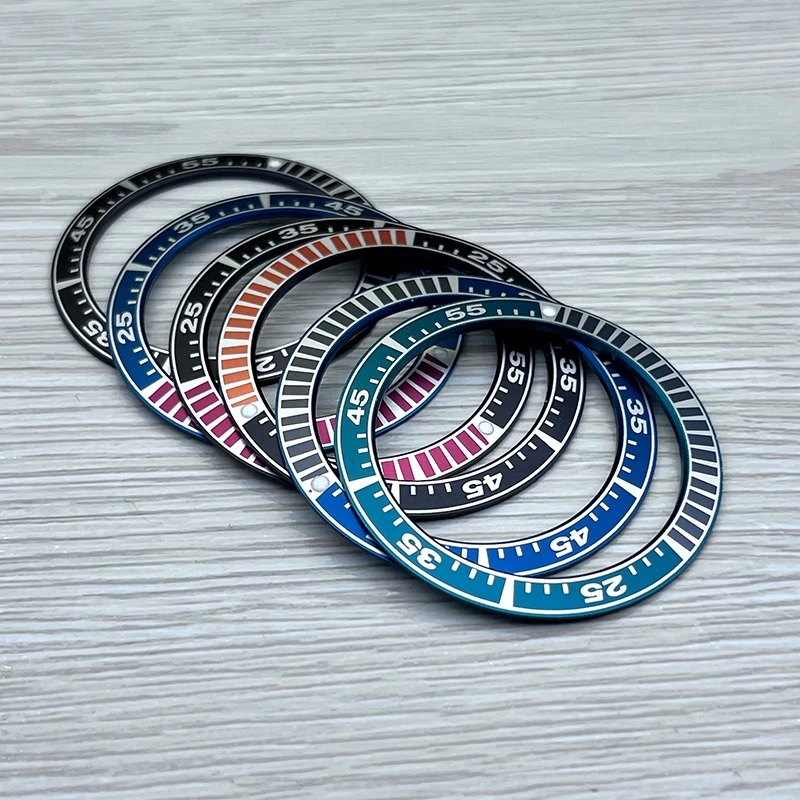 Mod 40mm Watch Bezel Insert For NH35 NH36 Case Fits Seiko Series King ...
