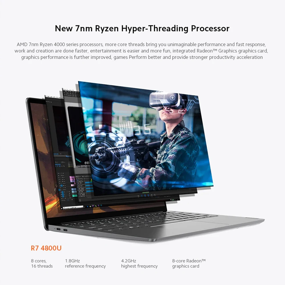 Super Sale】Lenovo Xiaoxin Pro 13 Laptop AMD Ryzen 7 4800U