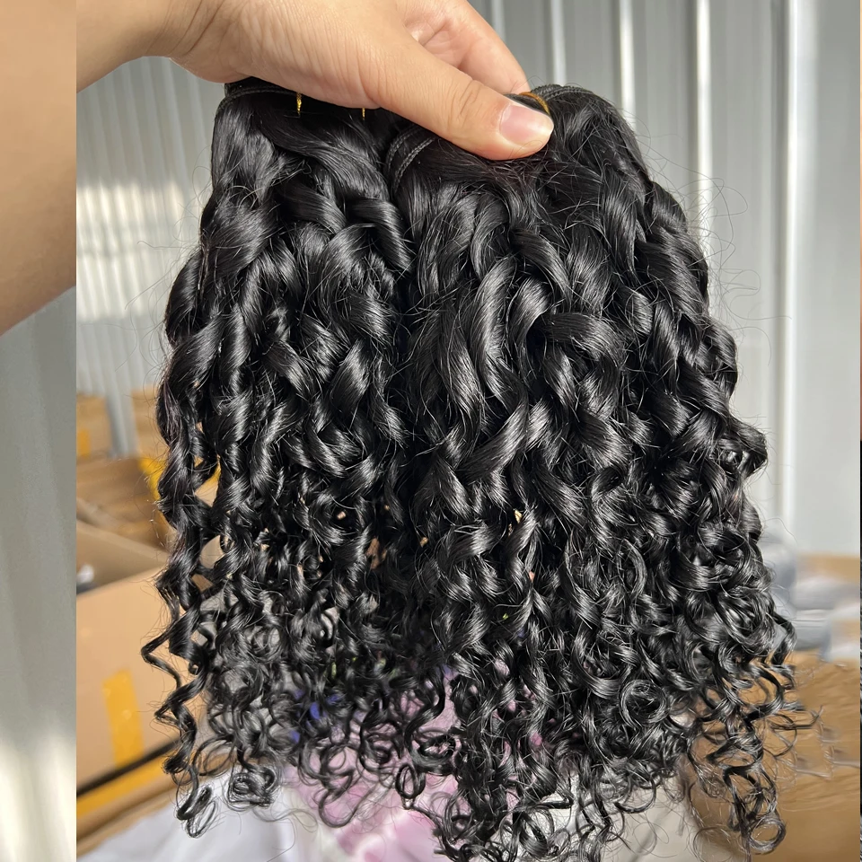 Cheap Burmese Pixie Curls Human Hair Bundles Deals Vietnamese Raw
