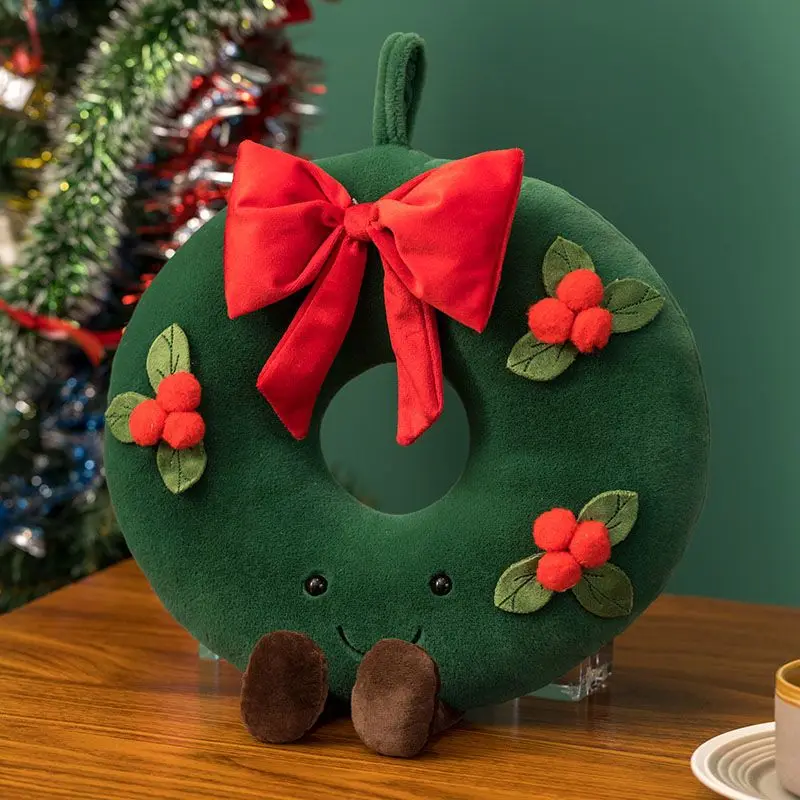 Cuscini Natalizi Morbidissimi A Forma Di Babbo Natale, Renna E Albero Di Natale - Set Di 3 Cuscini Decorativi In Peluche Per Divano E Cameretta, Regalo Perfetto Per Le Feste