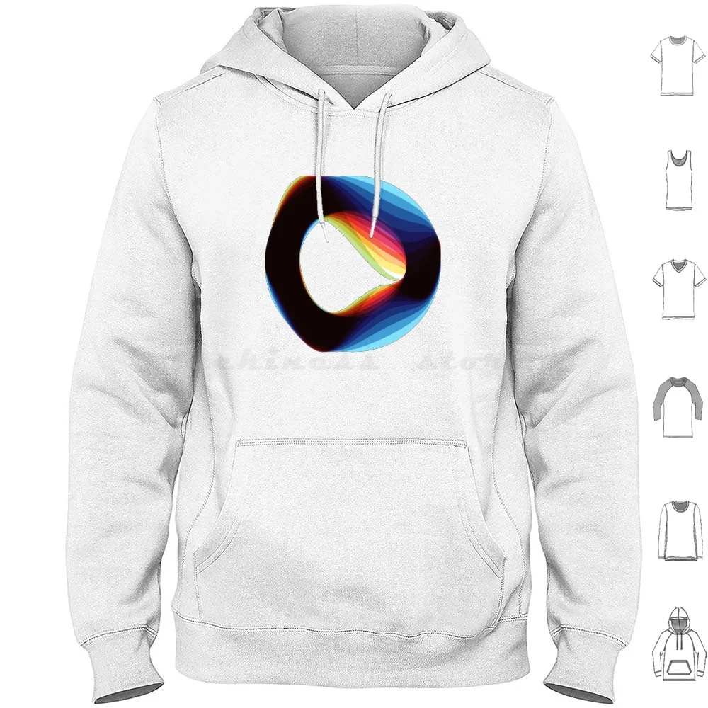 Wonky Felpa Con Cappuccio In Cotone A Maniche Lunghe Orbital Wonky Music Album Record Vinyl Band Artist