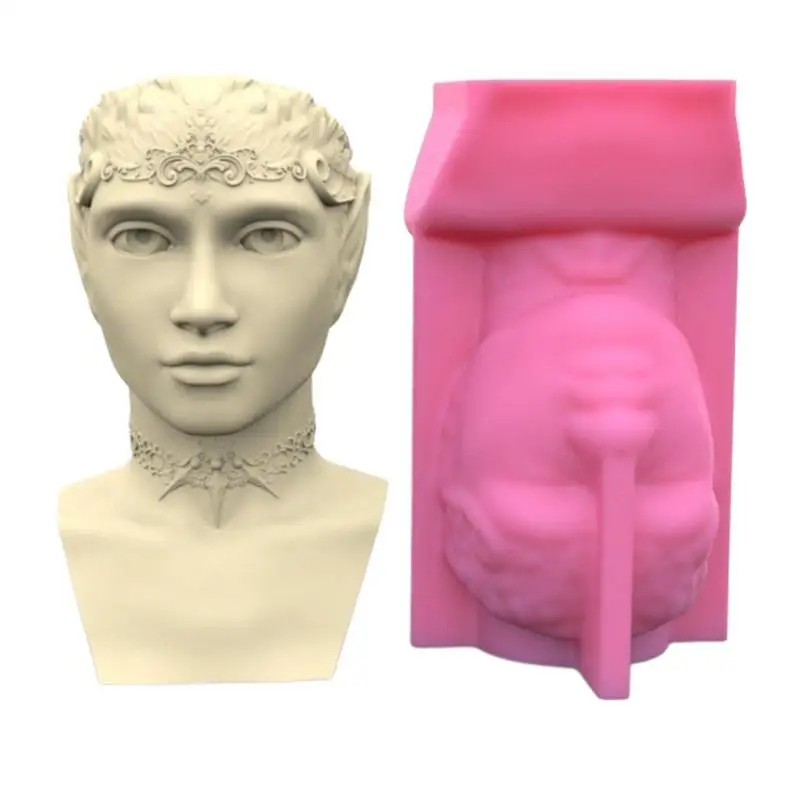 

Succulent Flower Pot Silicone Mold Gypsum Gel Penholder Resin Succulent For Family Friend Relatives Home Decoration Mold