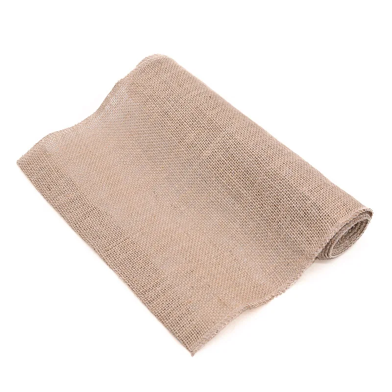 2M/Roll 3-30CM Natural Jute Burlap Ribbon Rustic Hessian DIY Crafts Hemp Material for Wedding Decoration XMAS Gift Wrapping Belt