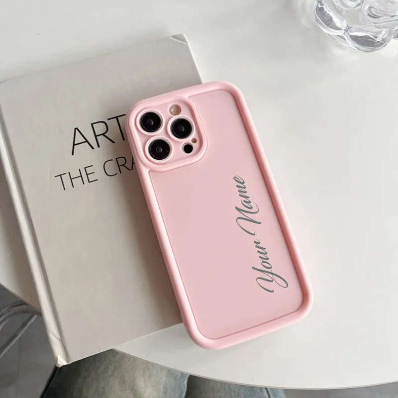 Fashion Candy Colors Personalizzato Nome Personalizzato Lettera Custodia Per Telefono Fai Da Te Per Iphone 15 14 13 12 11 Pro Max X Soft Coque Fundas
