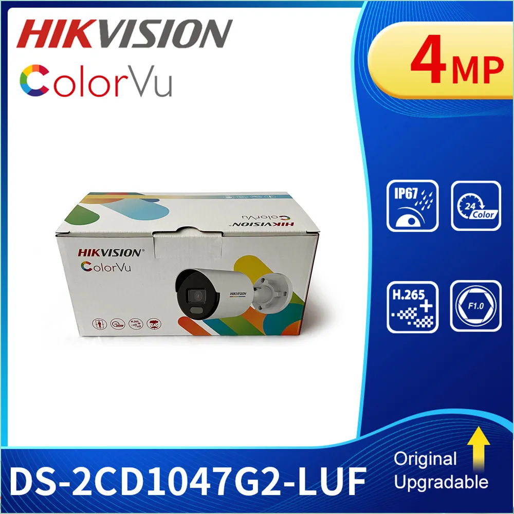 Hikvision ds 2cd1047g2 luf 4mp colorvu built in microphone bullet