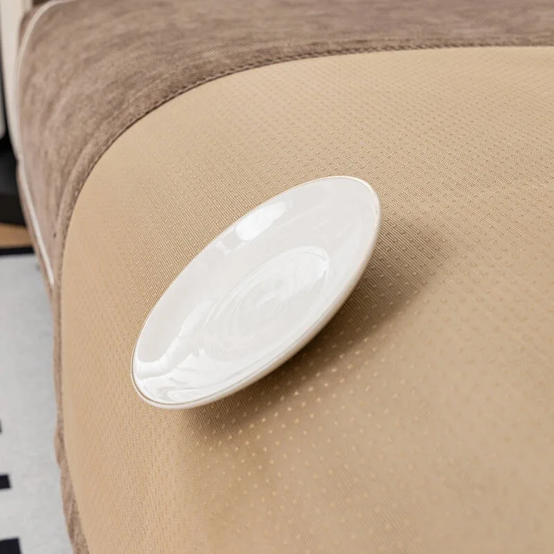 Sofa Cover for Living Room Solid Color Sofa Cushion Non-Slip Couch Armrest Backrest Mat Home Furniture Protector 3