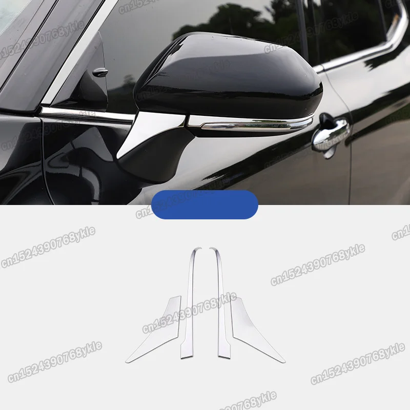 

stainless steel car rearview mirror trims decoration for toyota avalon 2019 2020 2021 2022 xx50 2023 50 accessories luxury sport