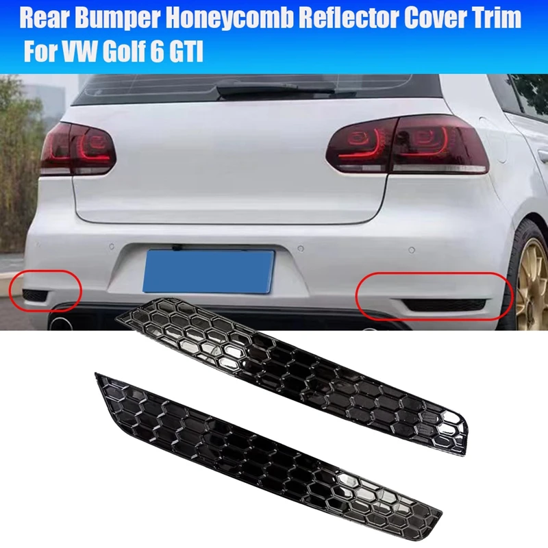 

1 пара, Обложка для заднего бампера VW Golf 6 GTI