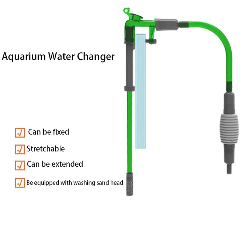 Schnell Aquarium Wasser wechsler Fisch Tank Siphon Wasser wechsel  Reinigungs filter Wasserwechsel pumpe Sand Schlauch rohr hohe Qualität -  AliExpress