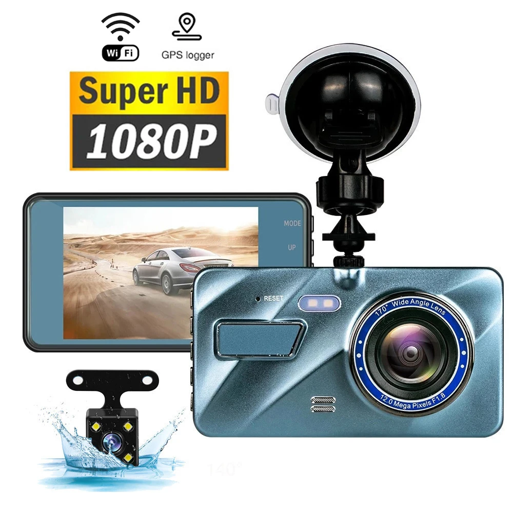 

Автомобильный видеорегистратор, видеорегистратор с Wi-Fi 4,0 Full HD 1080P, Автомобильная камера заднего вида, видеорегистратор, Автомобильный видеорегистратор, черный ящик, GPS-трек, автомобильные аксессуары