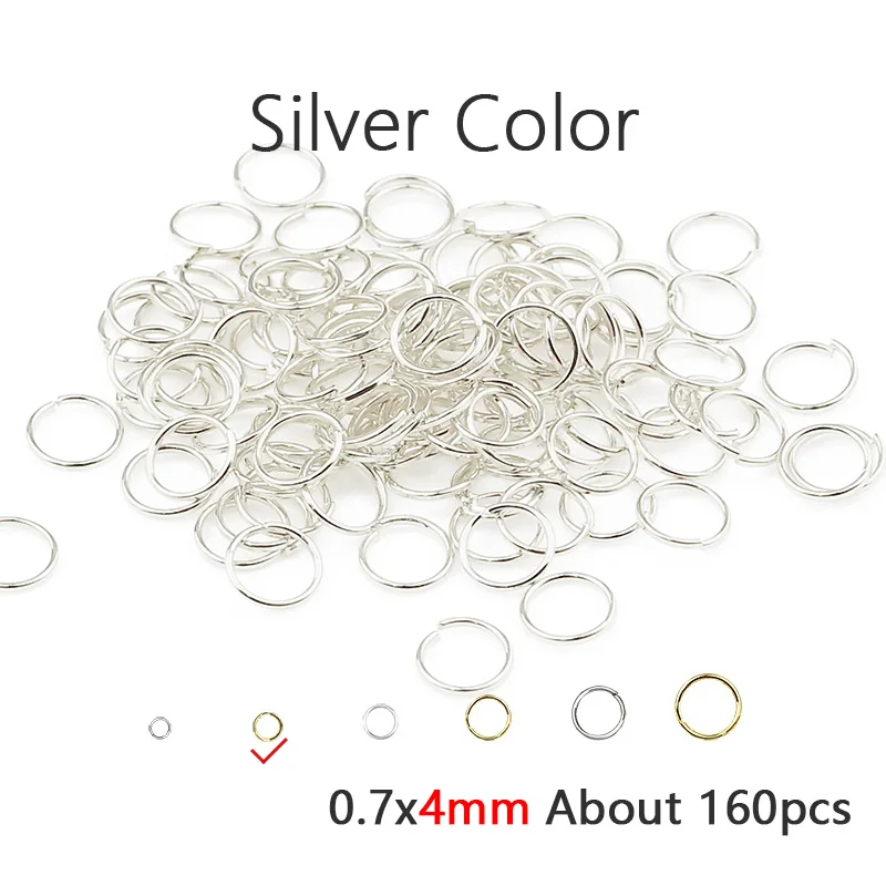 Gold-Plated Brass Jump Rings for Jewelry Making and Crafting