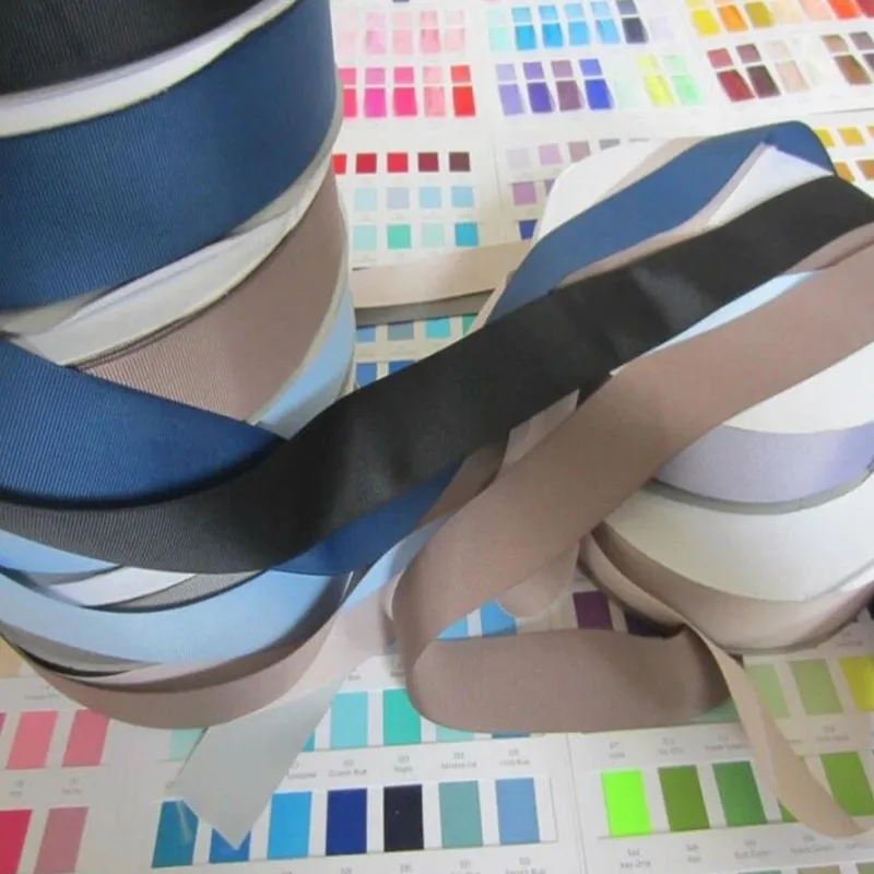 100% polyester Grosgrain Ribbon 100yard/color 6 9 13 16 19 22 25 28 32 38 50 57 63 75 89 100MM Width grosgrain ribbon polyester ribbon