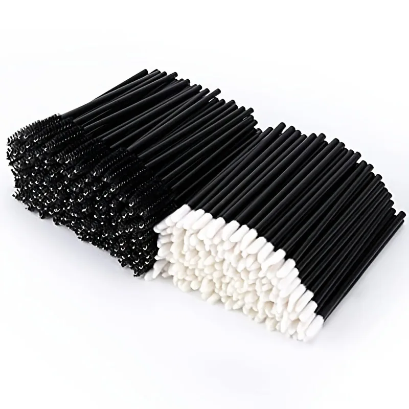 100pcs make up kit Mascara Wands Lip Brushes Disposable Eyelash Mascara Eyebrow Brushes Applicator Makeup Cosmetic Brush 1