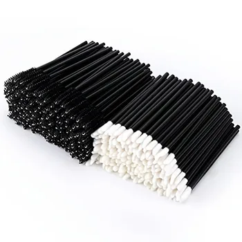 100pcs  make up kit Mascara Wands Lip Brushes Disposable Eyelash Mascara Eyebrow Brushes Applicator Makeup Cosmetic Brush 1