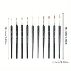 11Pcs/Set Hook Line Pen For Watercolor Oil Painting Extra Fine Soft Wolf Hair Hand Brush Gouache Acrylic Nail Art  Drawing 2