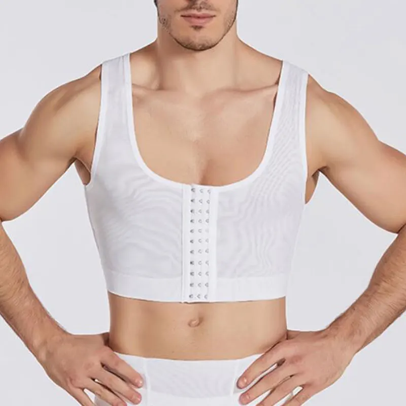 Mens Body Shaper Compression Vest Abdomen Shapewear Tummy Slimming Sheath Gynecomastia Shapers Corset Tank Tops