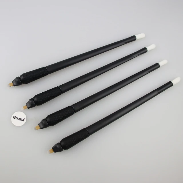 Sterilized Permanent Makeup Eyebrow Tattoo Tools 0 18mm Disposable Microblading Pen with 304 U Blades for