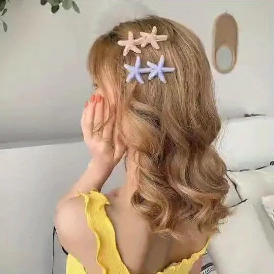 Eine wunderschöne Seestern-Haarnadel für Frauen, perfekt für sommerliche Strandmode, ideal für. – Detail 1