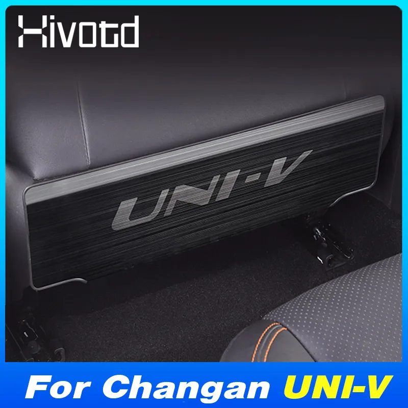 

Car Rear Seat Anti-kick Cover Stainless Steel Protictive Pedal For Changan UNI-V 2023 Auto Interior Modification Accessories