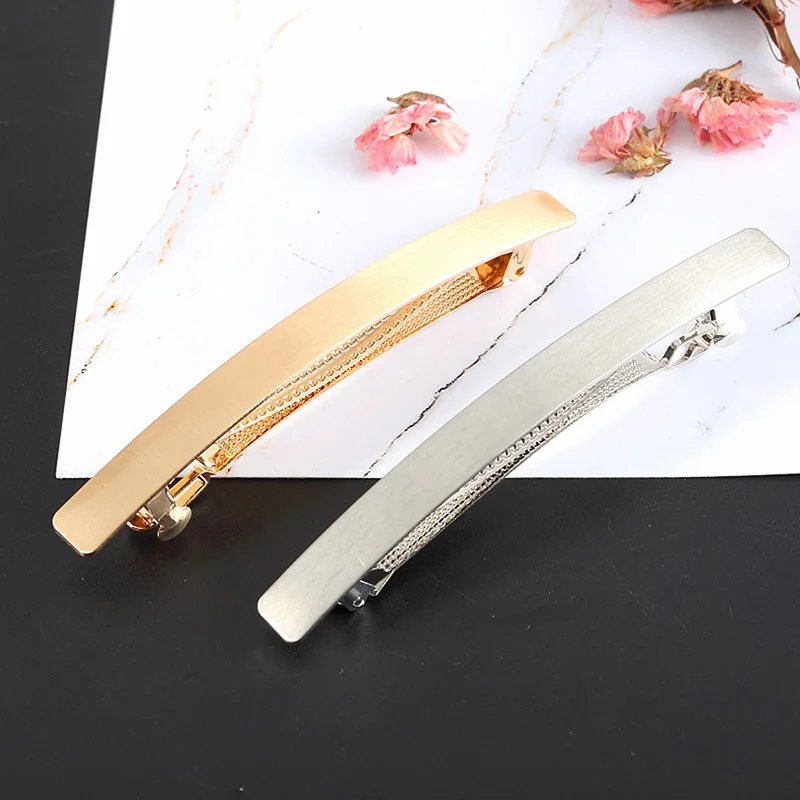 

Alloy long hair clips Women's long hair clips Hairgrip Pins plating Girls Hairgrip Hair Accessories Headdress gold silver