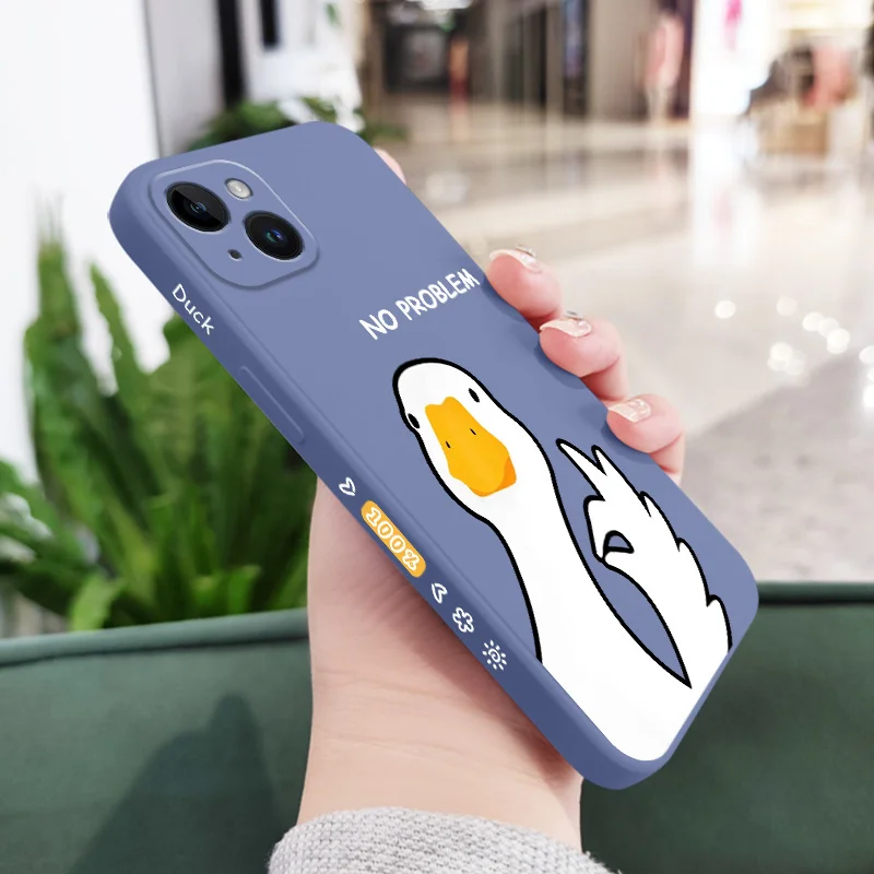 Charming Hello Duck Silicone Phone Case Cover