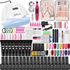 Manicure Set Acrylic Nail Kit Nail Clipper Tool Set Semi Permanent Extension Nails Gel With UV Lamp Nail drill Machine Tool kit 2