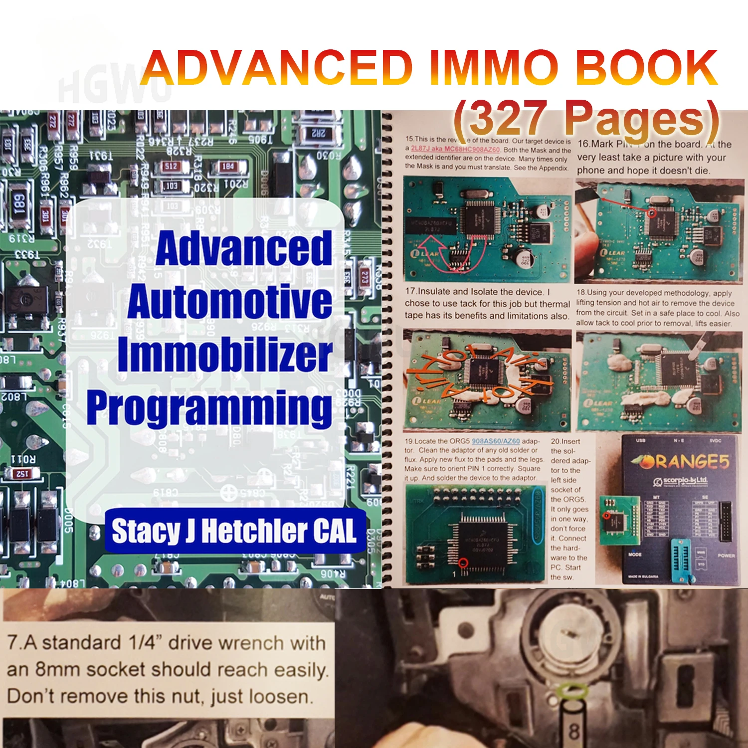 

Advanced IMMO BOOK Automotive Immobilizer Programming Ebook 327 Pages PDF Check/Diagnose/Repair Car Control Box ECU Teaching