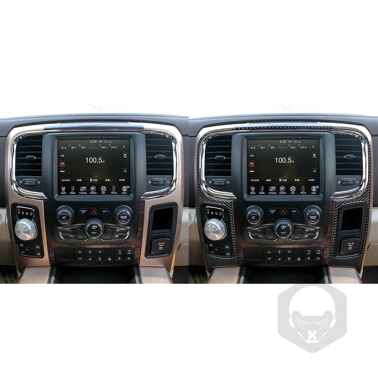 For Dodge Ram 1500 2013 2015 Accessories Carbon Fiber Central Control Panel Set Trim Sticker Decoration Lhd - Automotive Interior Stickers - AliExpress