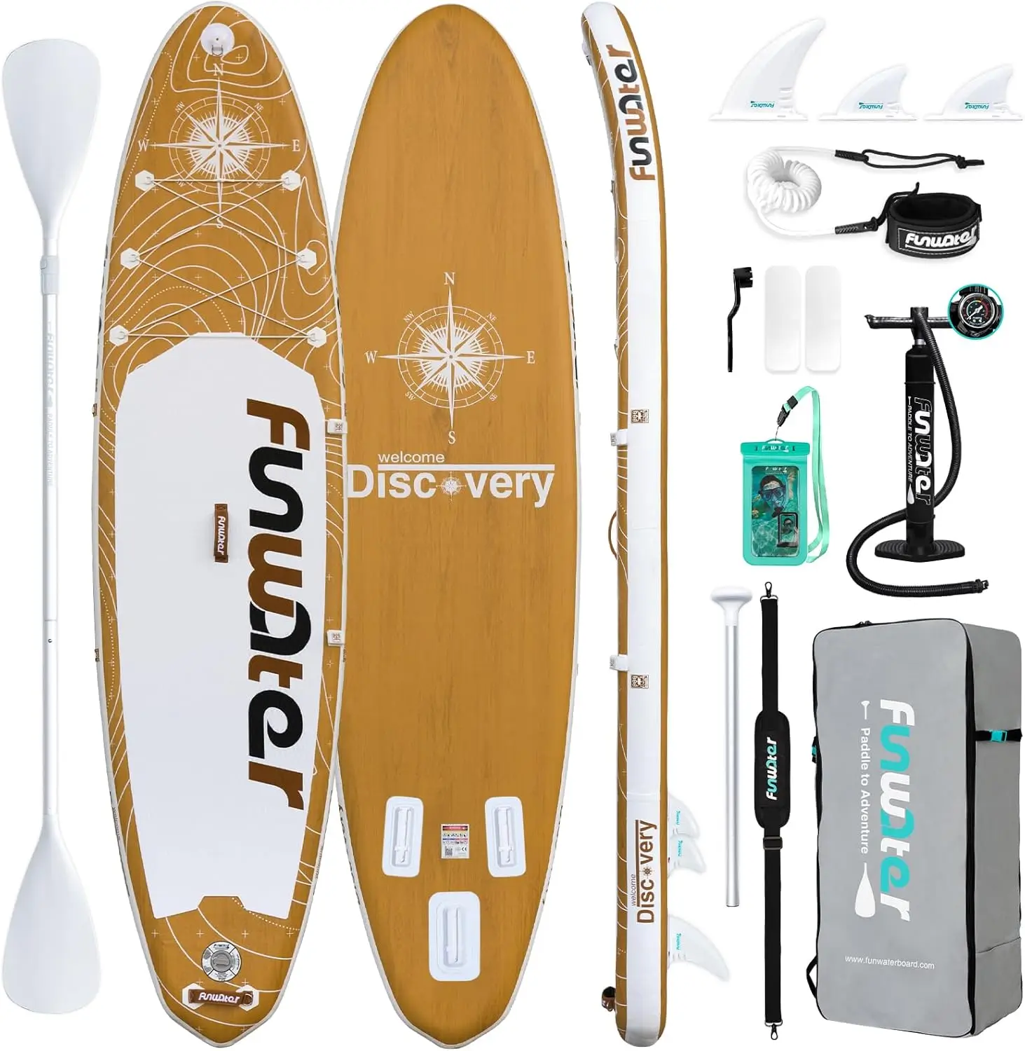 Inflatable Ultra-Light Stand Up Paddle Board for All Skill Levels with Premium SUP Accessories,Non-Slip Com