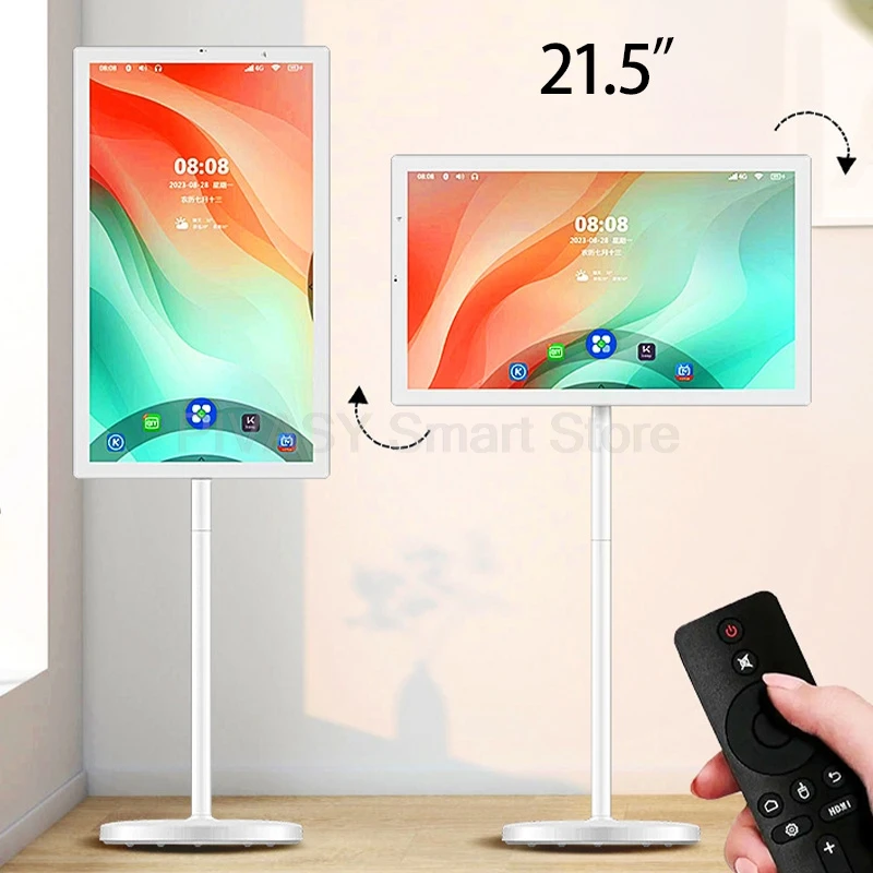 Touch Screen HOT 21.5 Inch Smart Display Android 12 for Fitness Gaming Live Portable Smart Tv Outdoor Battery-power Monitor